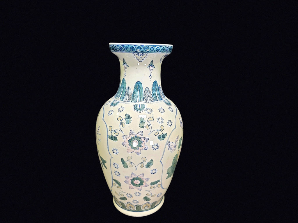 Chinese Famille Rose Porcelain Baluster Vase