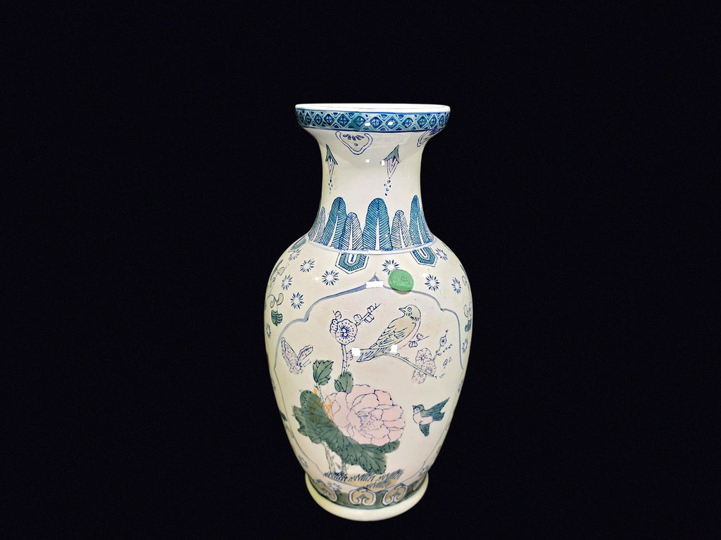 Chinese Famille Rose Porcelain Baluster Vase
