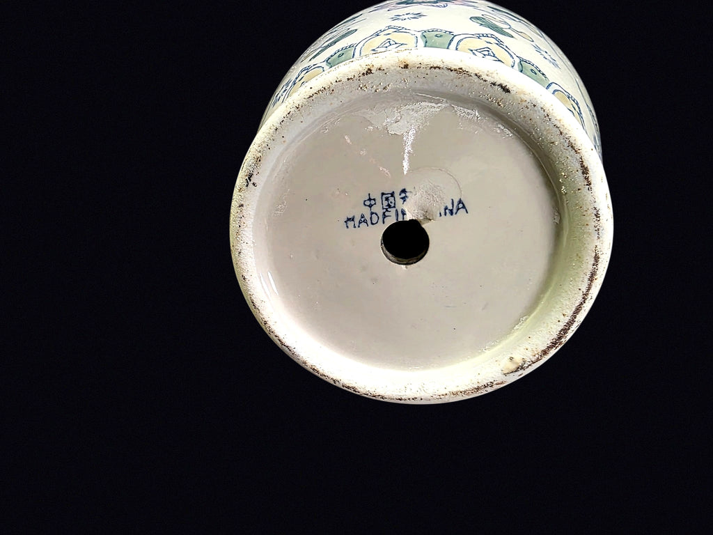 Chinese Famille Rose Porcelain Baluster Vase