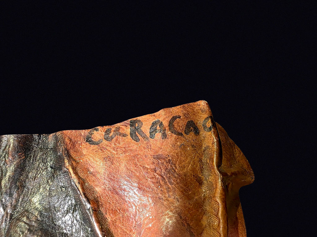 Caracas Tooled Leather Masks Pair Mid 20th C
