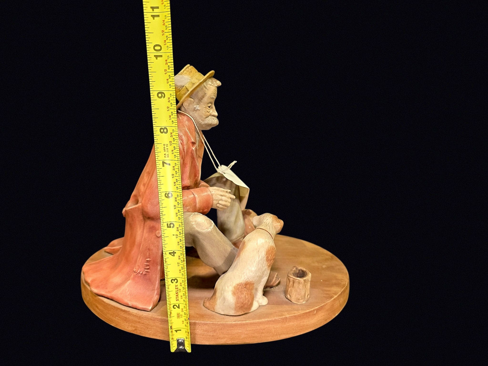 Maw 1982 Terracotta Hobo with Dog Figure
