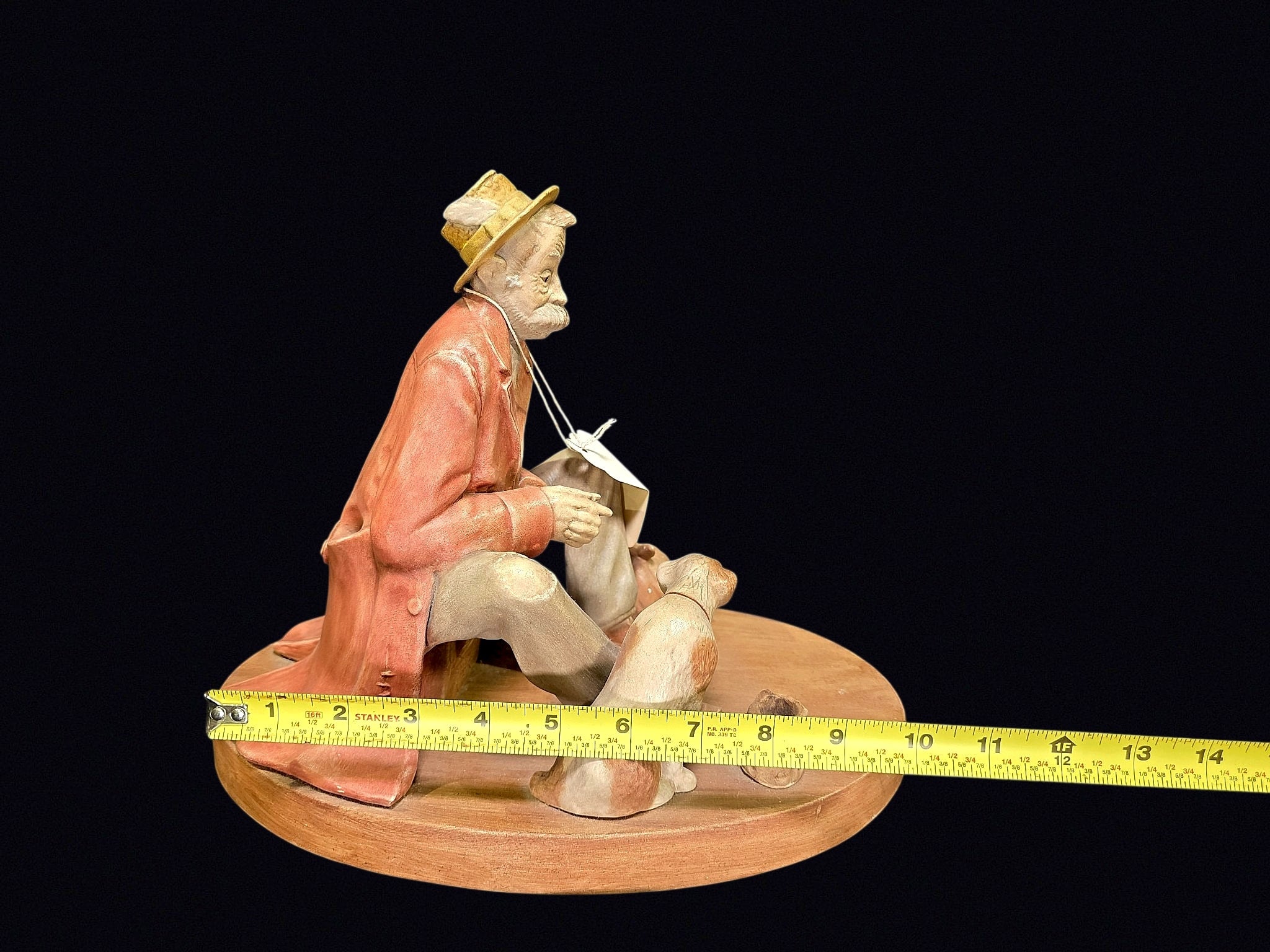 Maw 1982 Terracotta Hobo with Dog Figure
