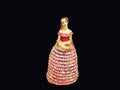 Chalkware Victorian Lady Figurine Mid-20th C