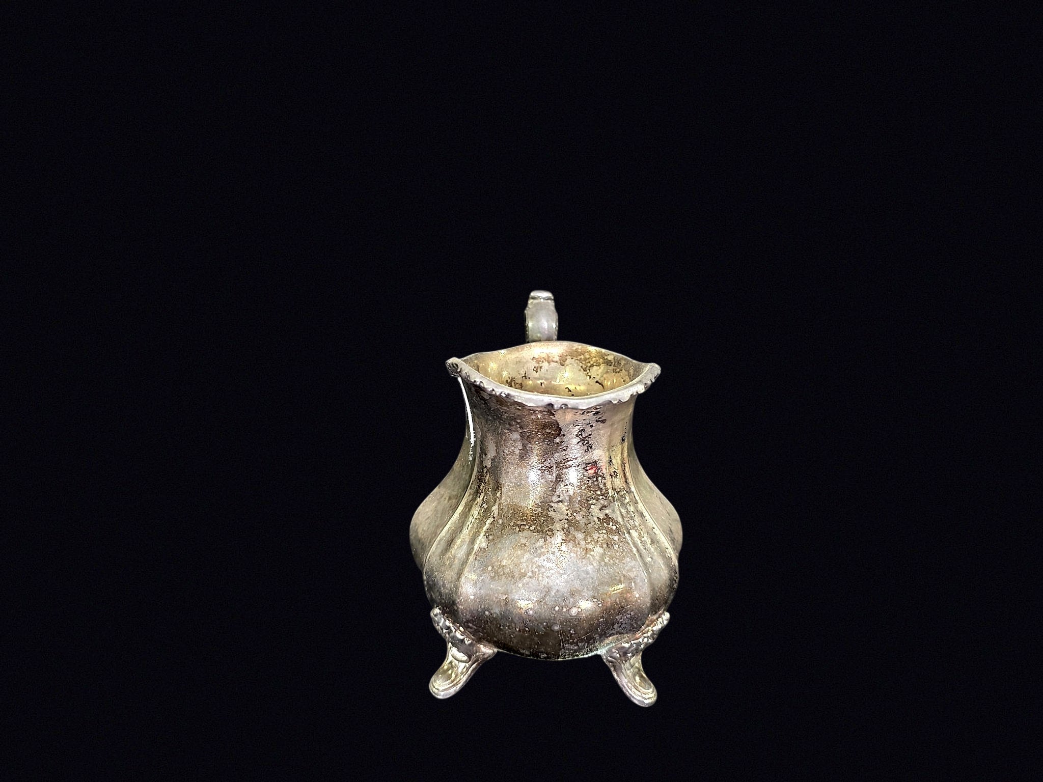 Silverplate Footed Creamer Mid-20th Century