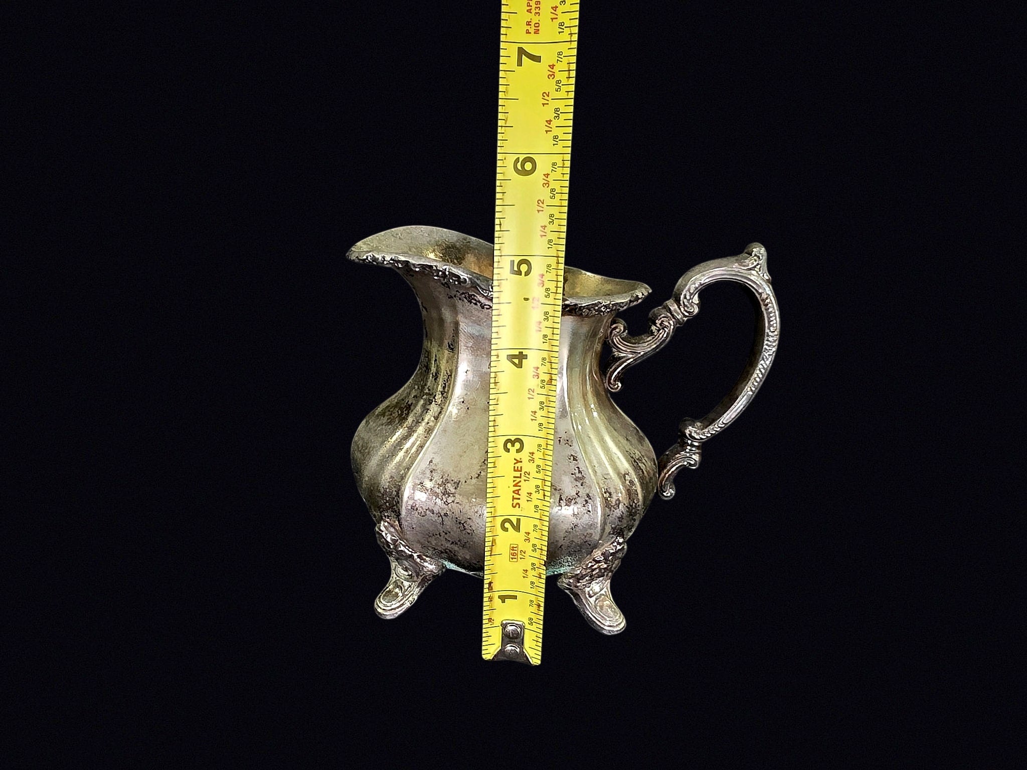 Silverplate Footed Creamer Mid-20th Century