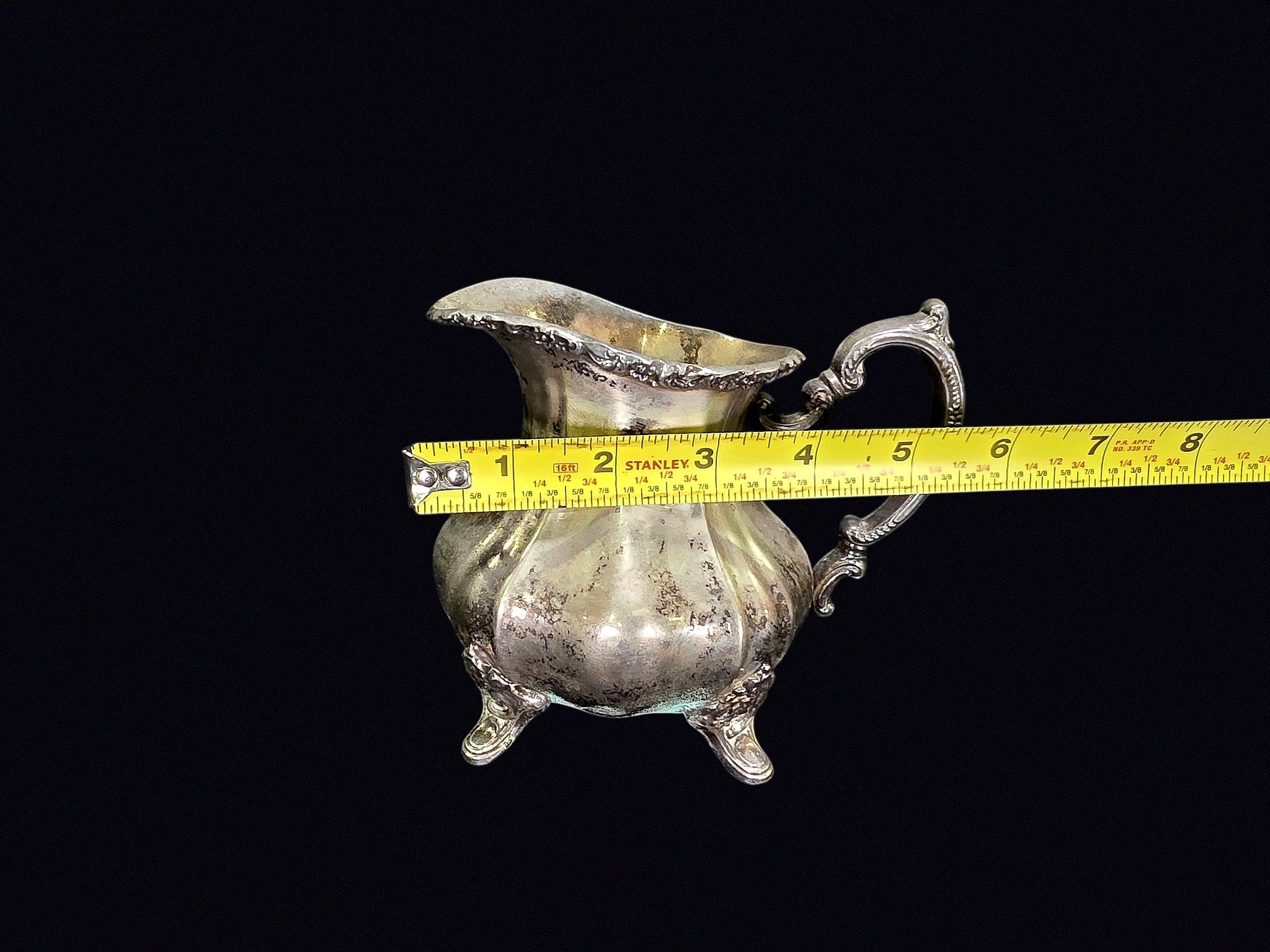 Silverplate Footed Creamer Mid-20th Century