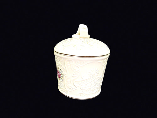 Baum Bros Formalities Porcelain Rose Jar
