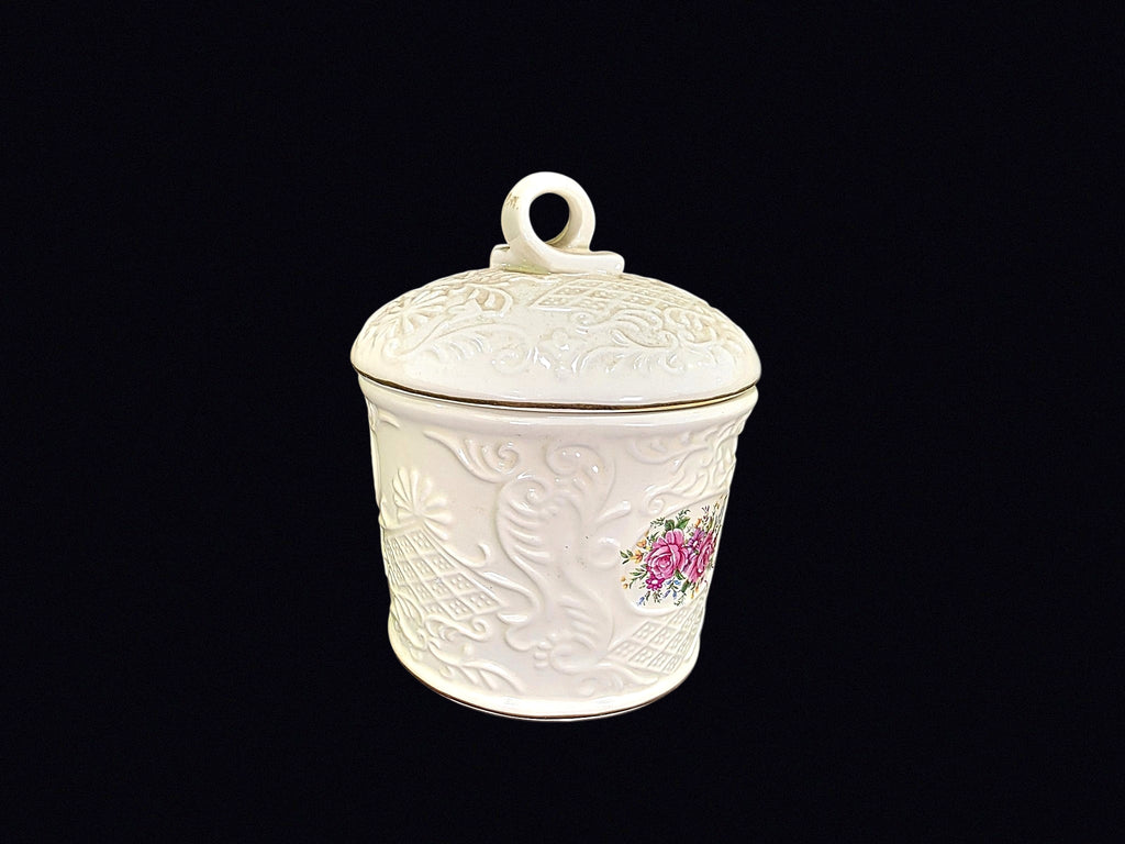 Baum Bros Formalities Porcelain Rose Jar