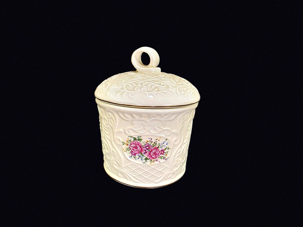 Baum Bros Formalities Porcelain Rose Jar