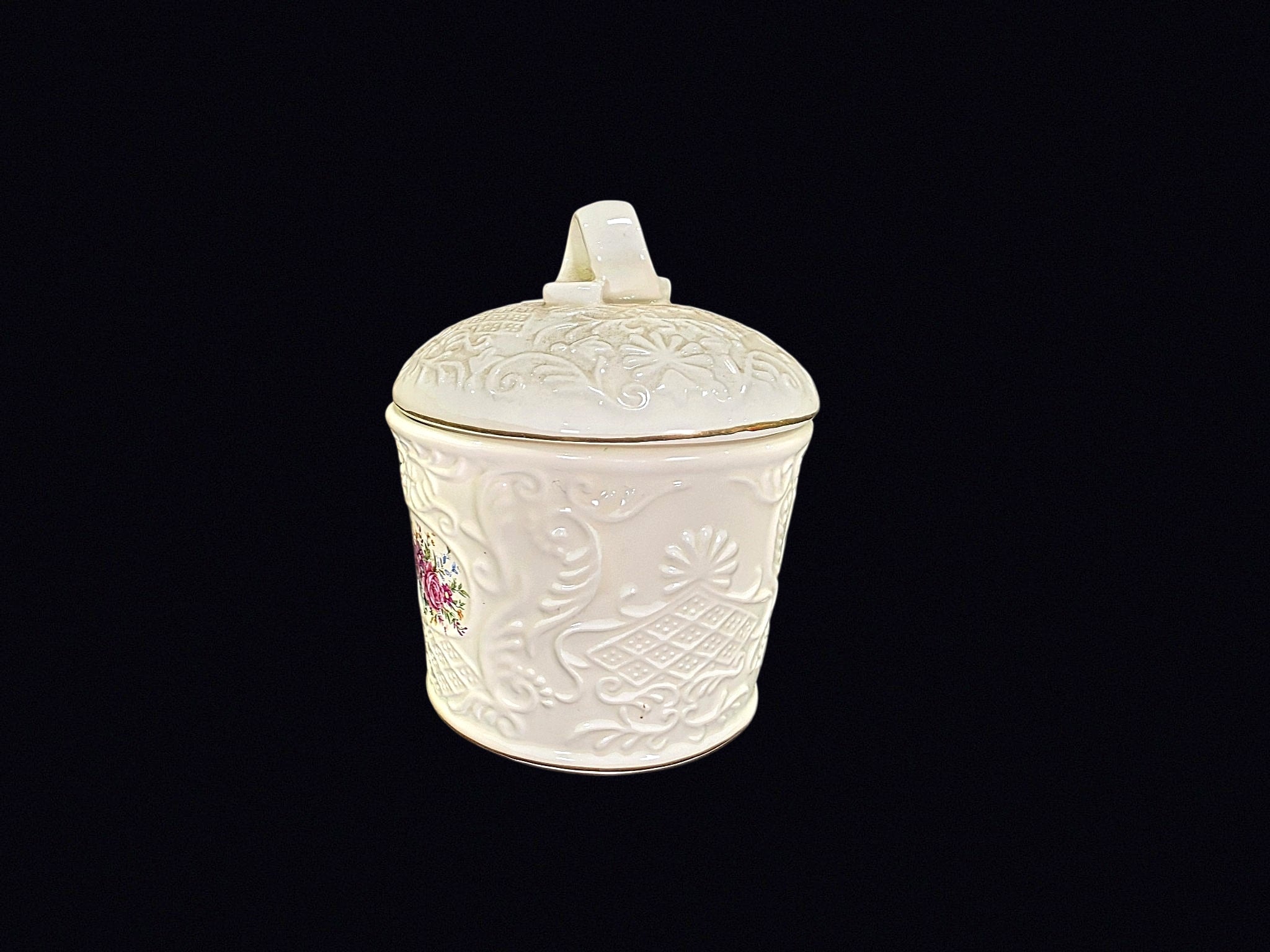 Baum Bros Formalities Porcelain Rose Jar