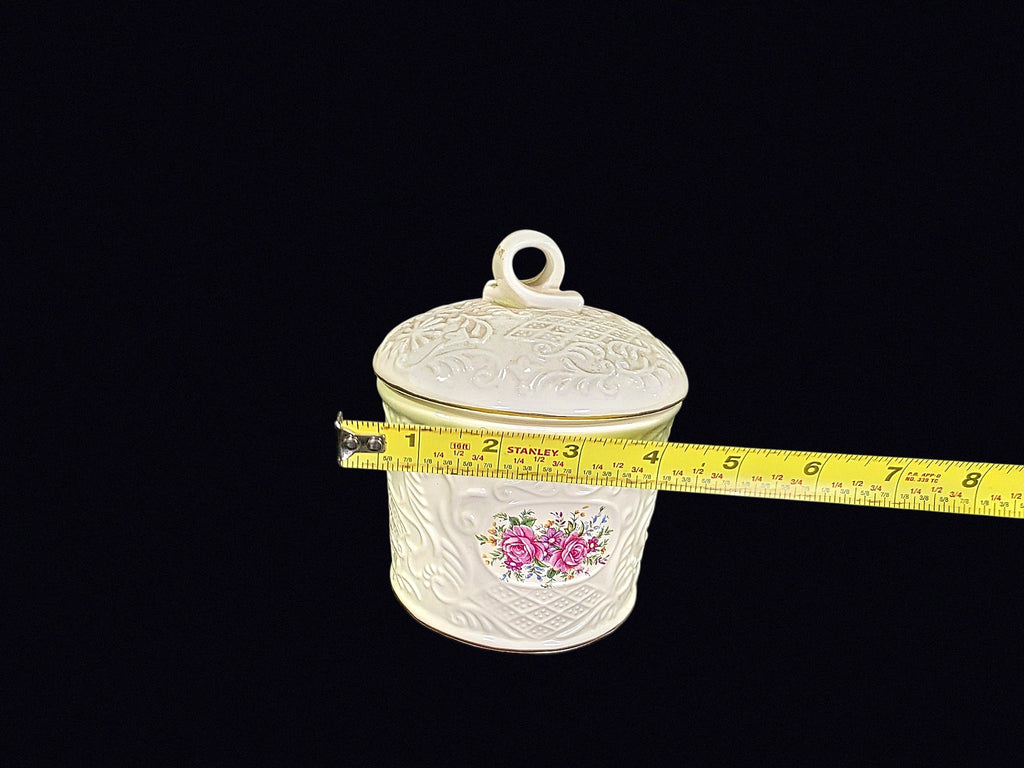Baum Bros Formalities Porcelain Rose Jar