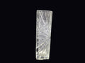 Pressed Glass Starburst Block Vase 10.5in