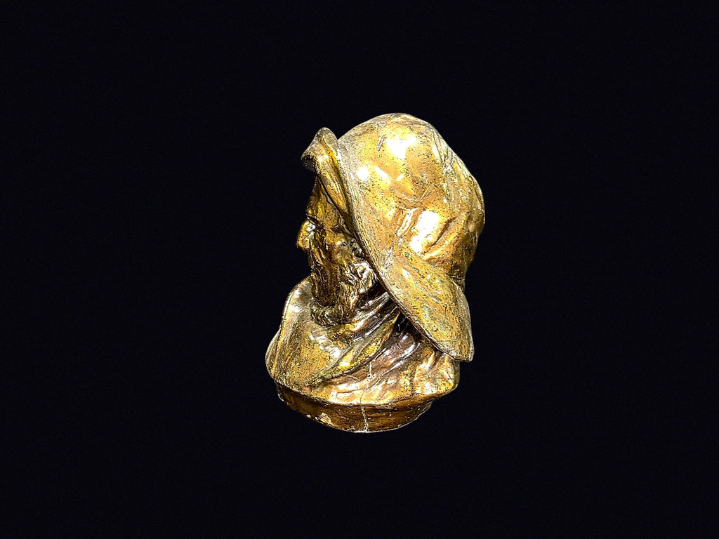 Old Salt Fisherman Bust Bronzed Chalkware