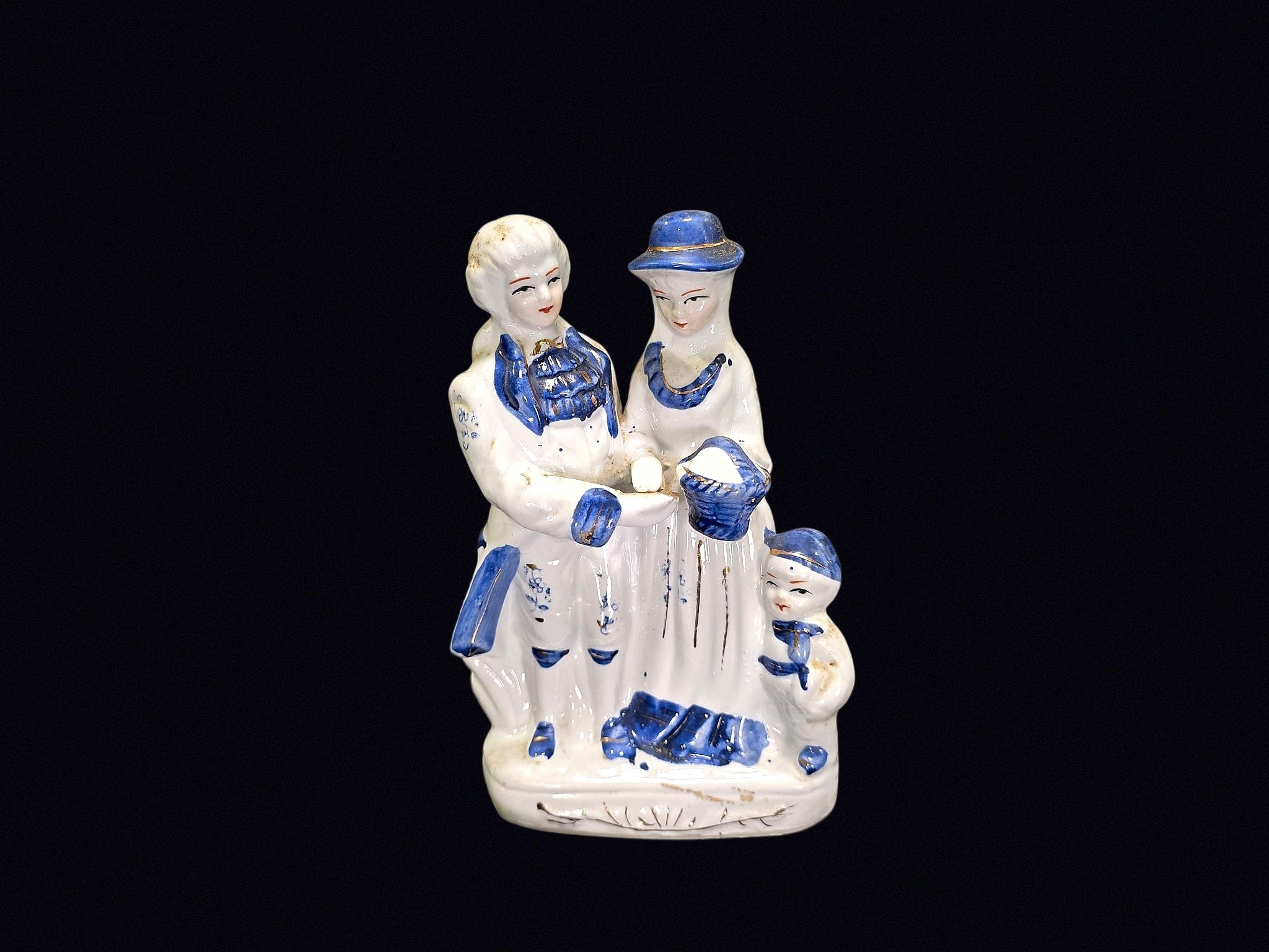 Porcelain Courting Couple Figural Group