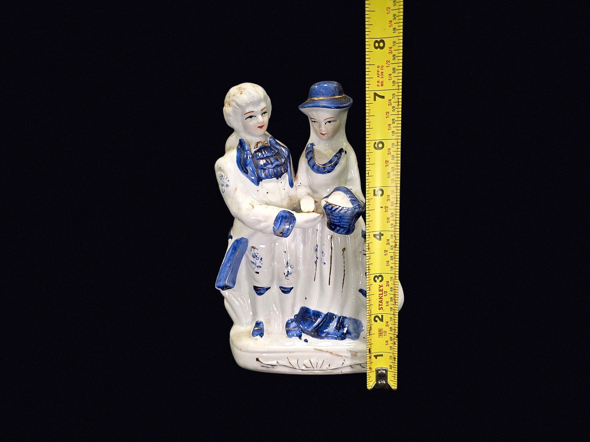 Porcelain Courting Couple Figural Group