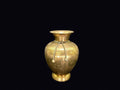 Indian Brass Baluster Vase Rope Tassel Late 20C