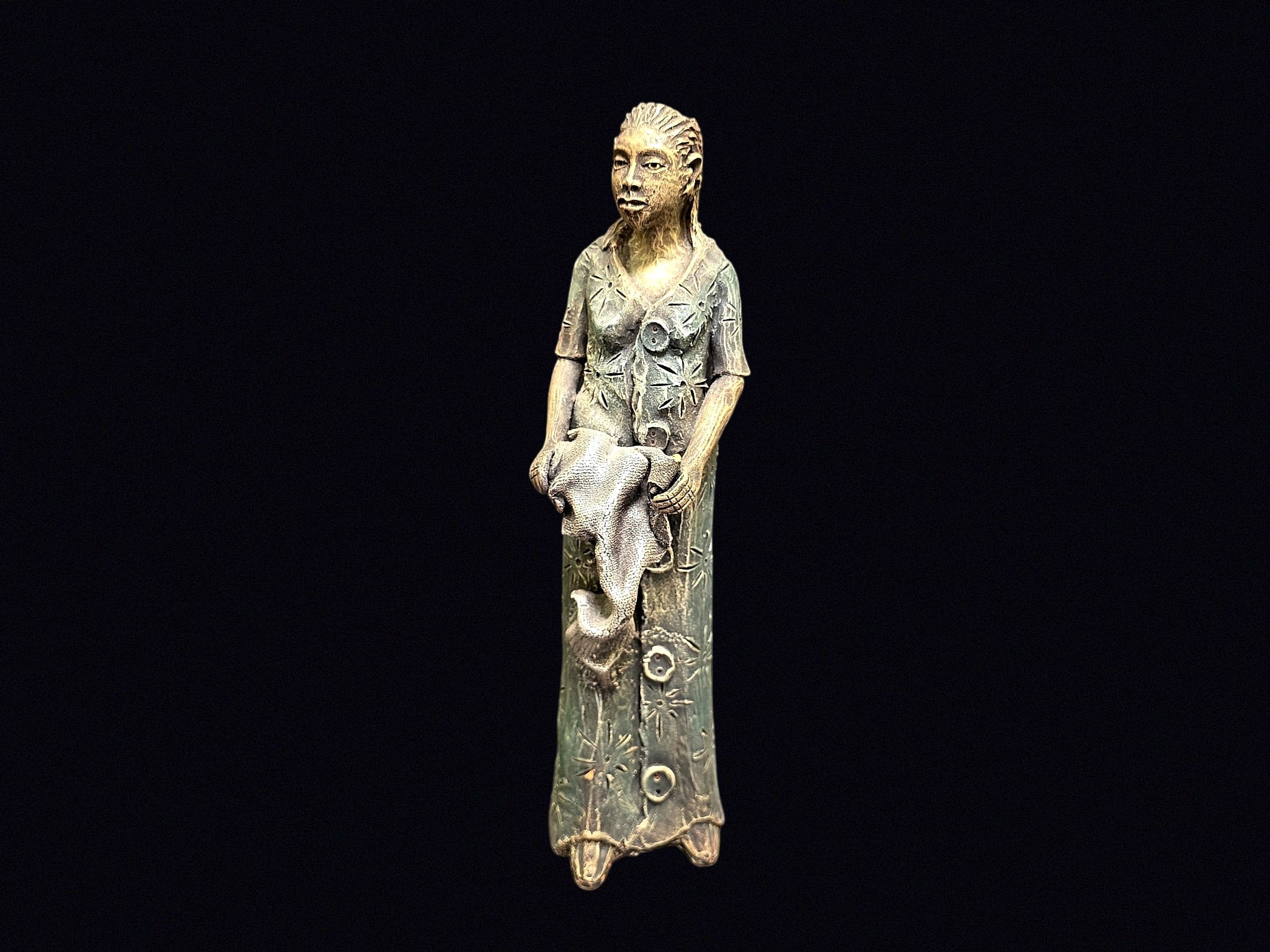 Art Delong Ceramic Figural Woman Sculpture
