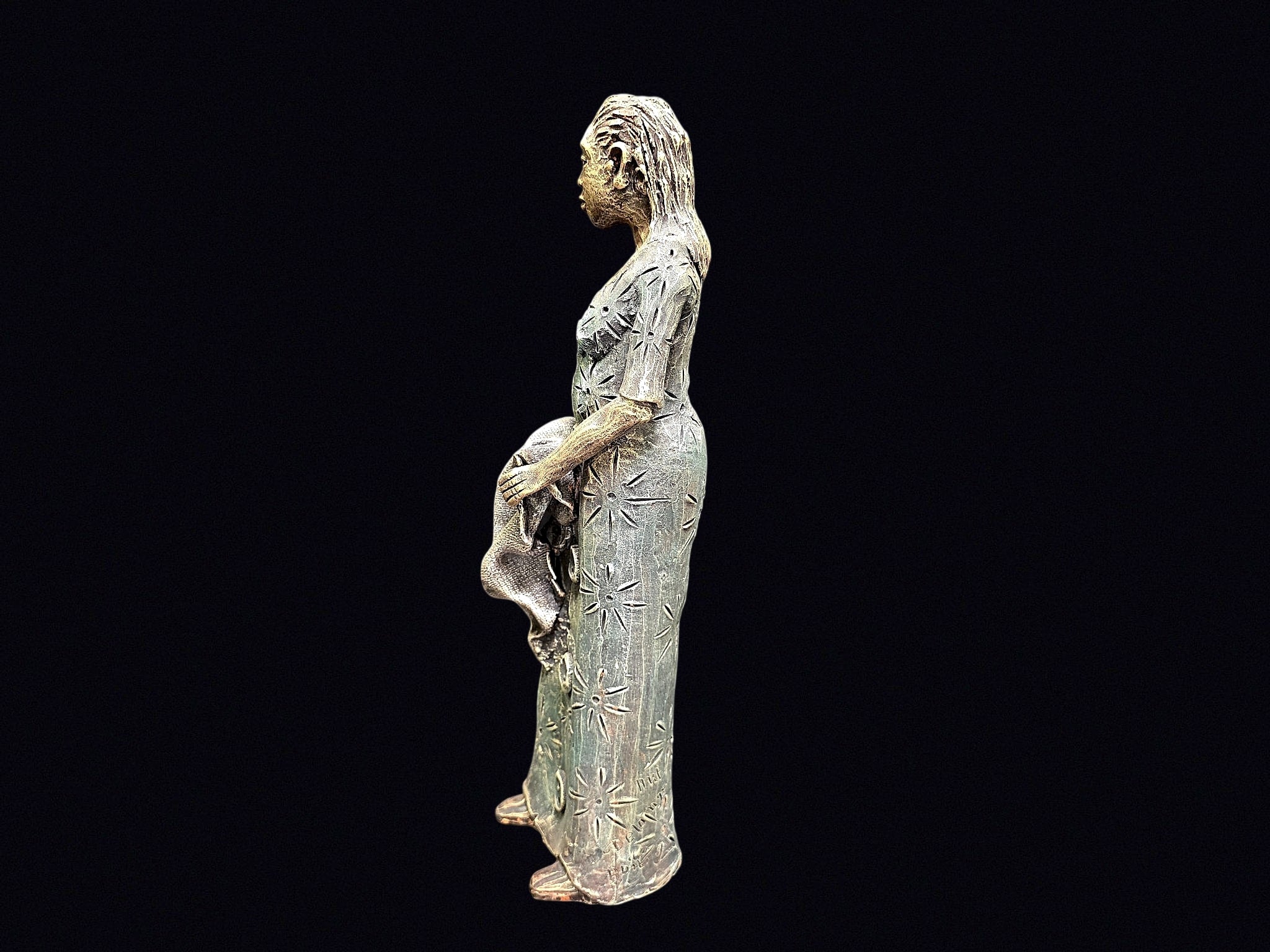 Art Delong Ceramic Figural Woman Sculpture