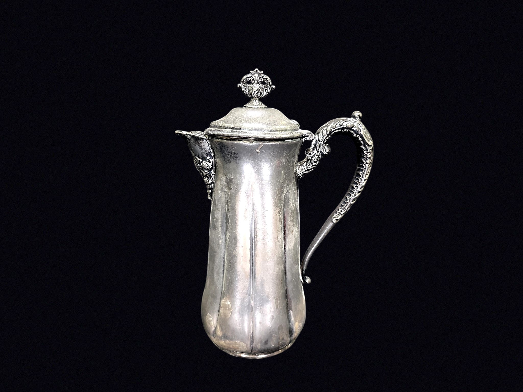 Victorian Silverplate Paneled Coffee Pot