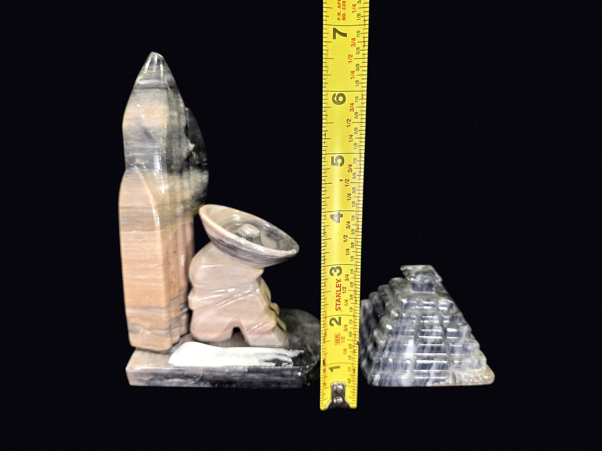 Mexican Onyx Siesta Figure & Chichen Itza Lot