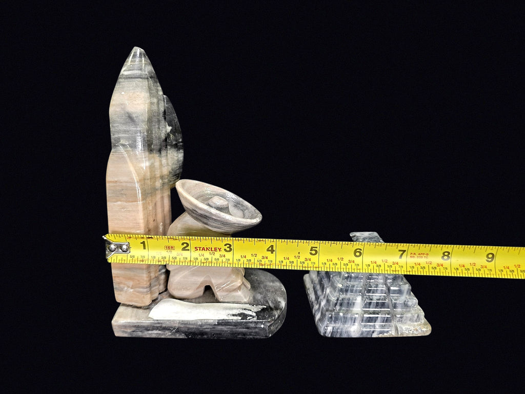 Mexican Onyx Siesta Figure & Chichen Itza Lot