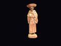 Quebec Folk Art Wood Habitant Woman c1950