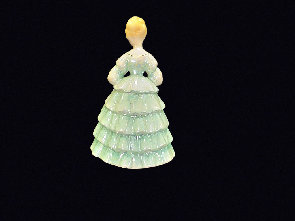 Lustre Porcelain Victorian Lady Figurine 8in