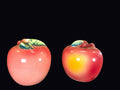 Japan Ceramic Apple Salt Pepper Shakers 1950s