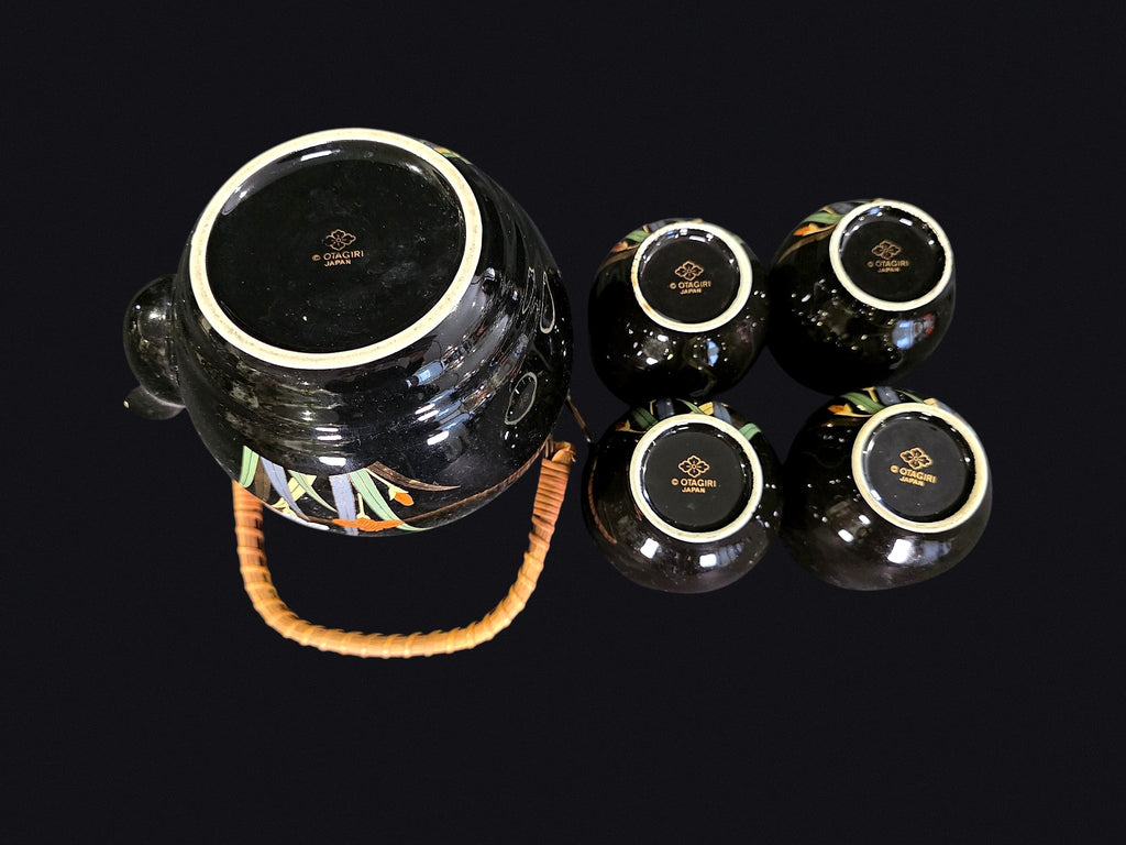 Otagiri OMC Black Iris Ceramic Tea Set 6pc