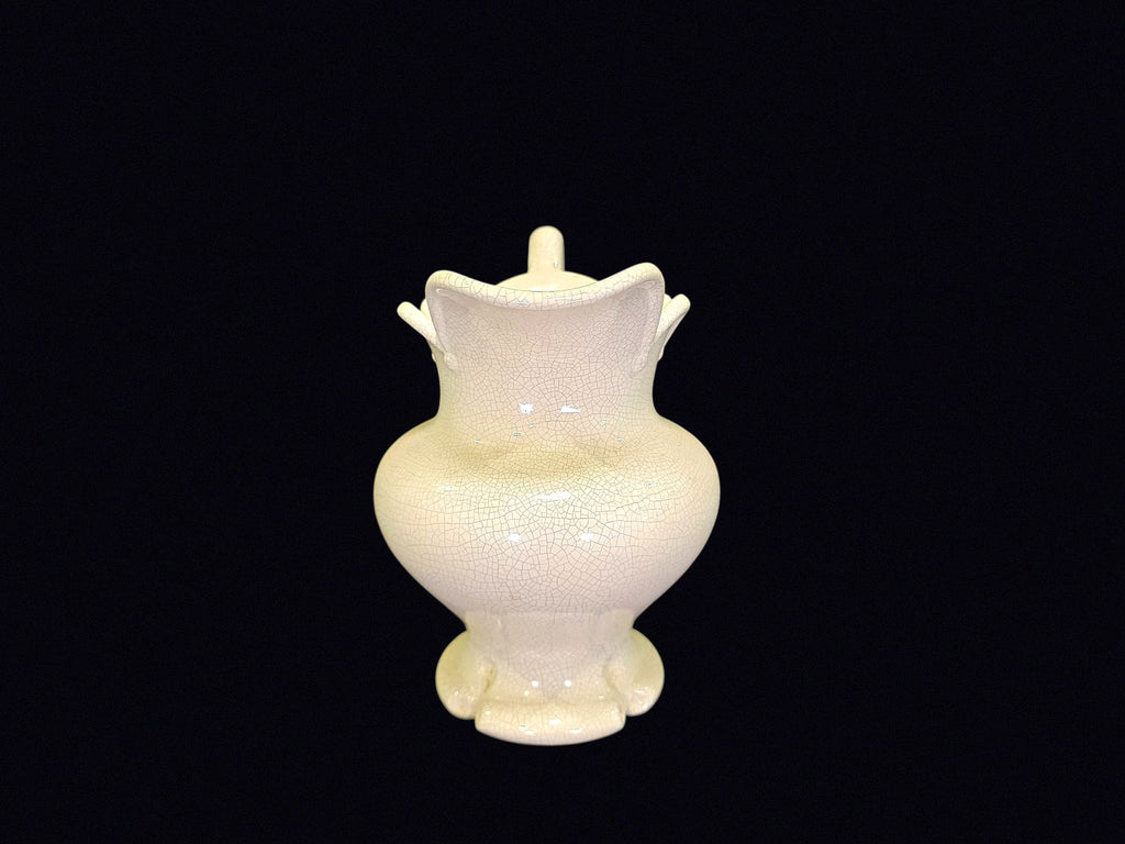 Studio Pottery Ewer Cream Crackle Glaze Betty