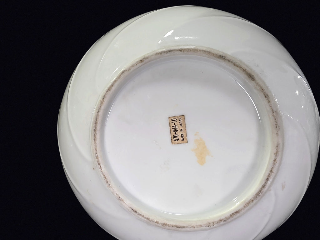Japan Mid-Century Milk Glass Swirl Shade