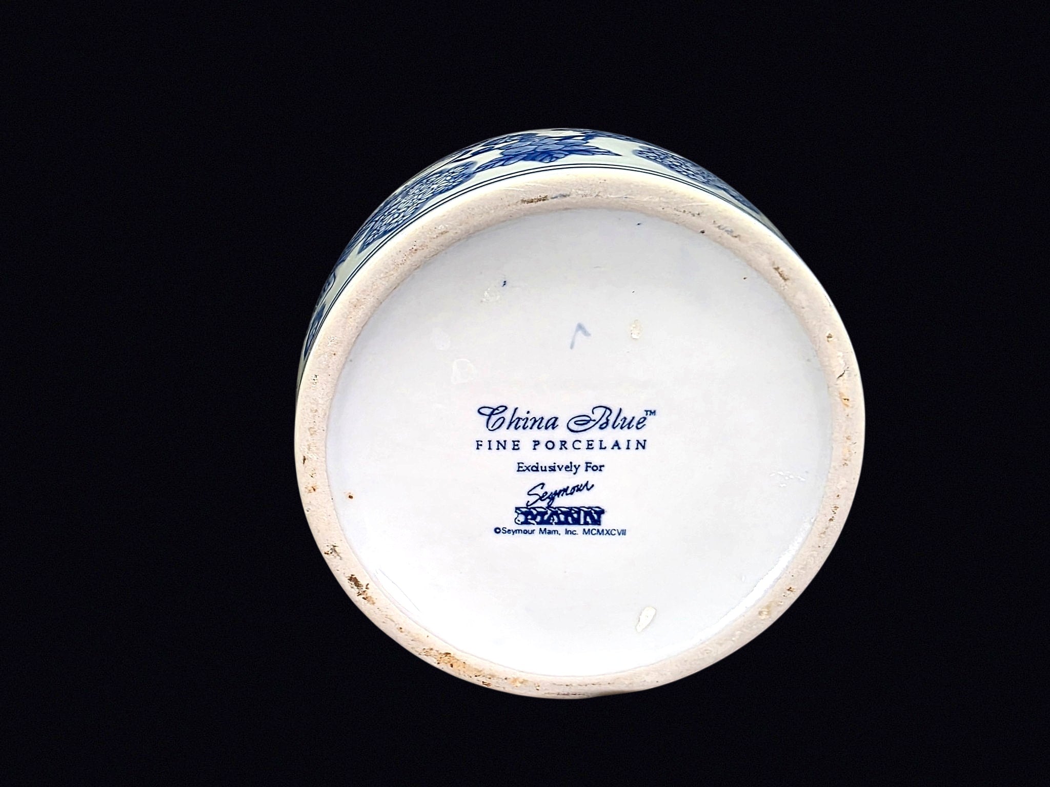 Seymour Mann 1997 Porcelain Ginger Jar No Lid