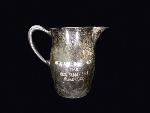 1968 AHSA Horse Show Silverplate Trophy Pitcher