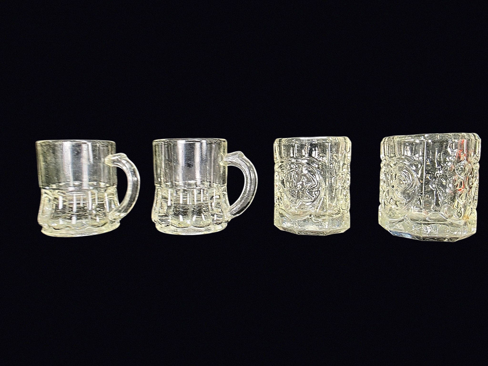 Federal Glass & Coronet Mini Mug Shot Glasses 4