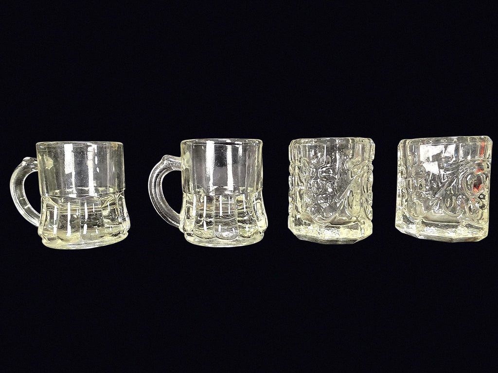 Federal Glass & Coronet Mini Mug Shot Glasses 4
