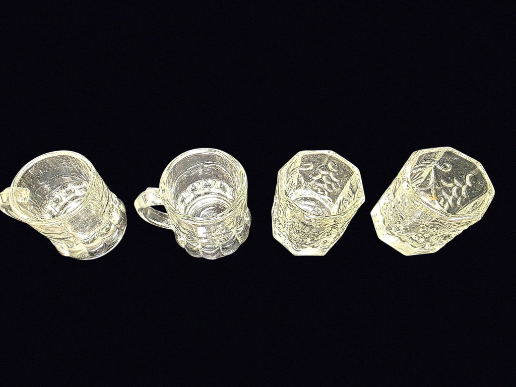 Federal Glass & Coronet Mini Mug Shot Glasses 4