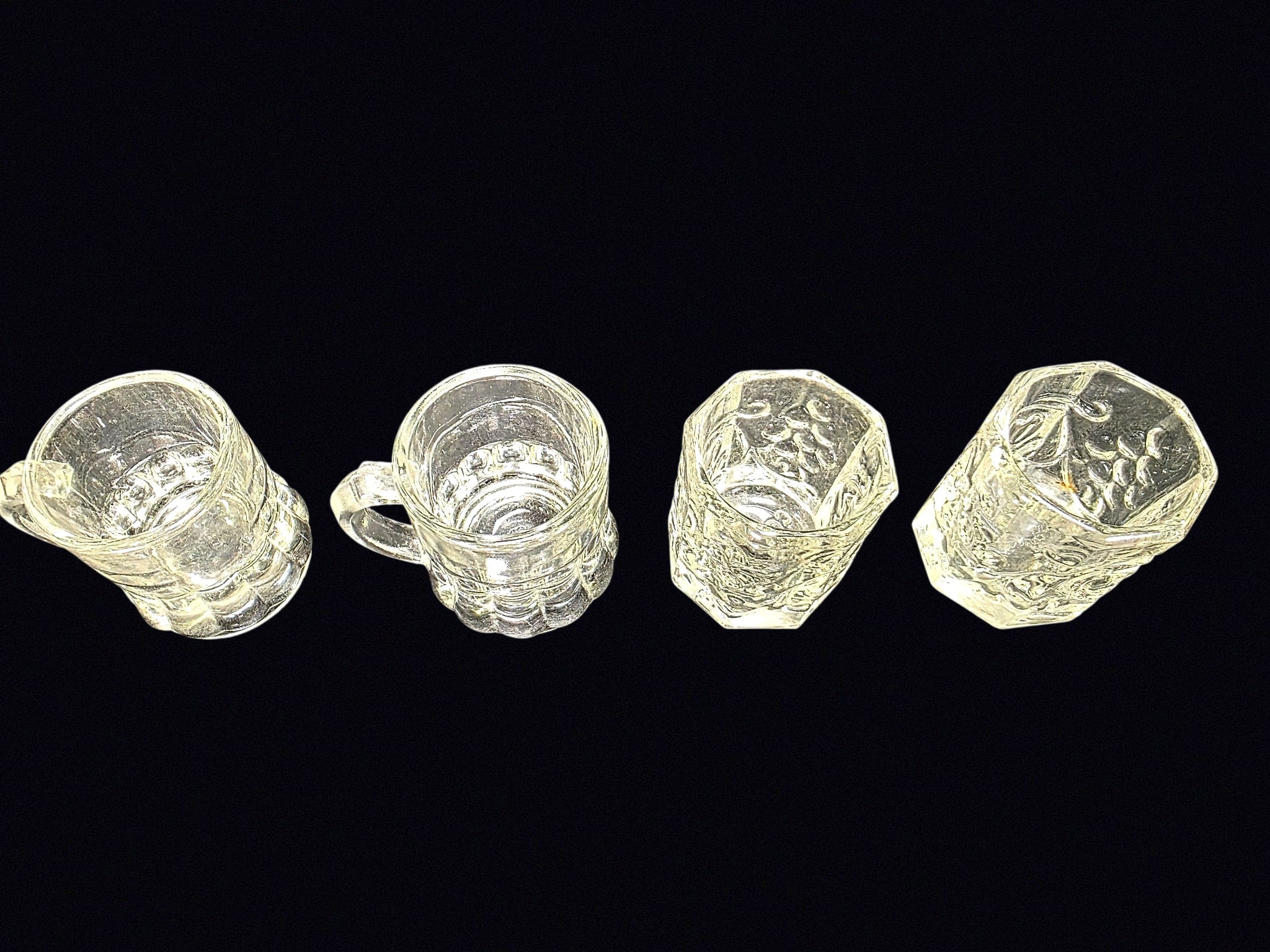 Federal Glass & Coronet Mini Mug Shot Glasses 4