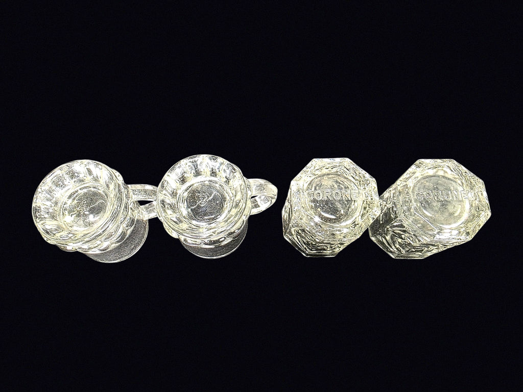 Federal Glass & Coronet Mini Mug Shot Glasses 4