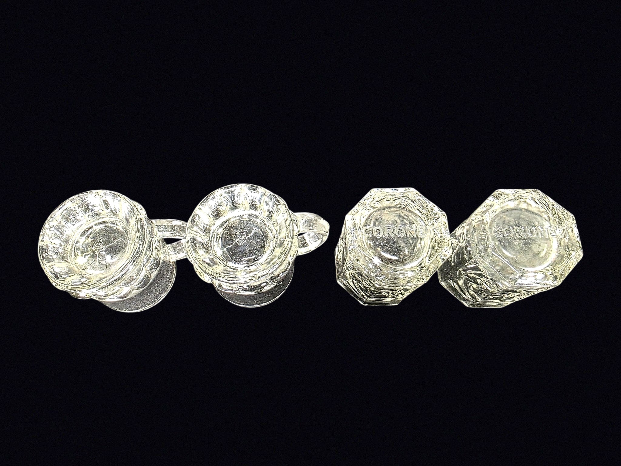 Federal Glass & Coronet Mini Mug Shot Glasses 4