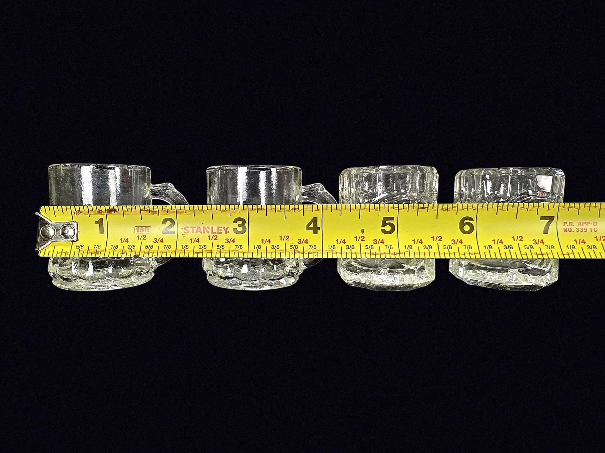 Federal Glass & Coronet Mini Mug Shot Glasses 4