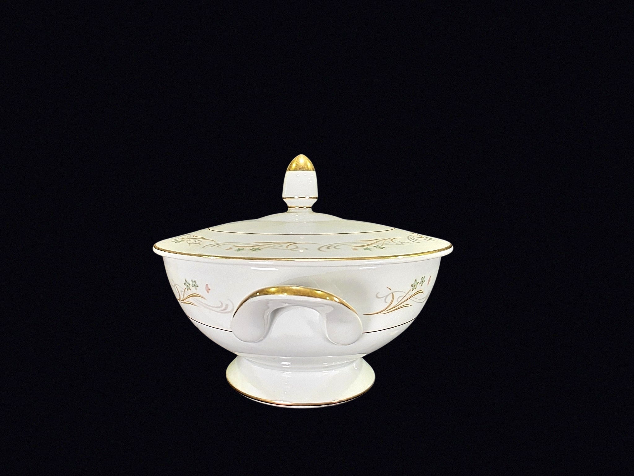 Sango Belaire Porcelain Covered Sugar Bowl