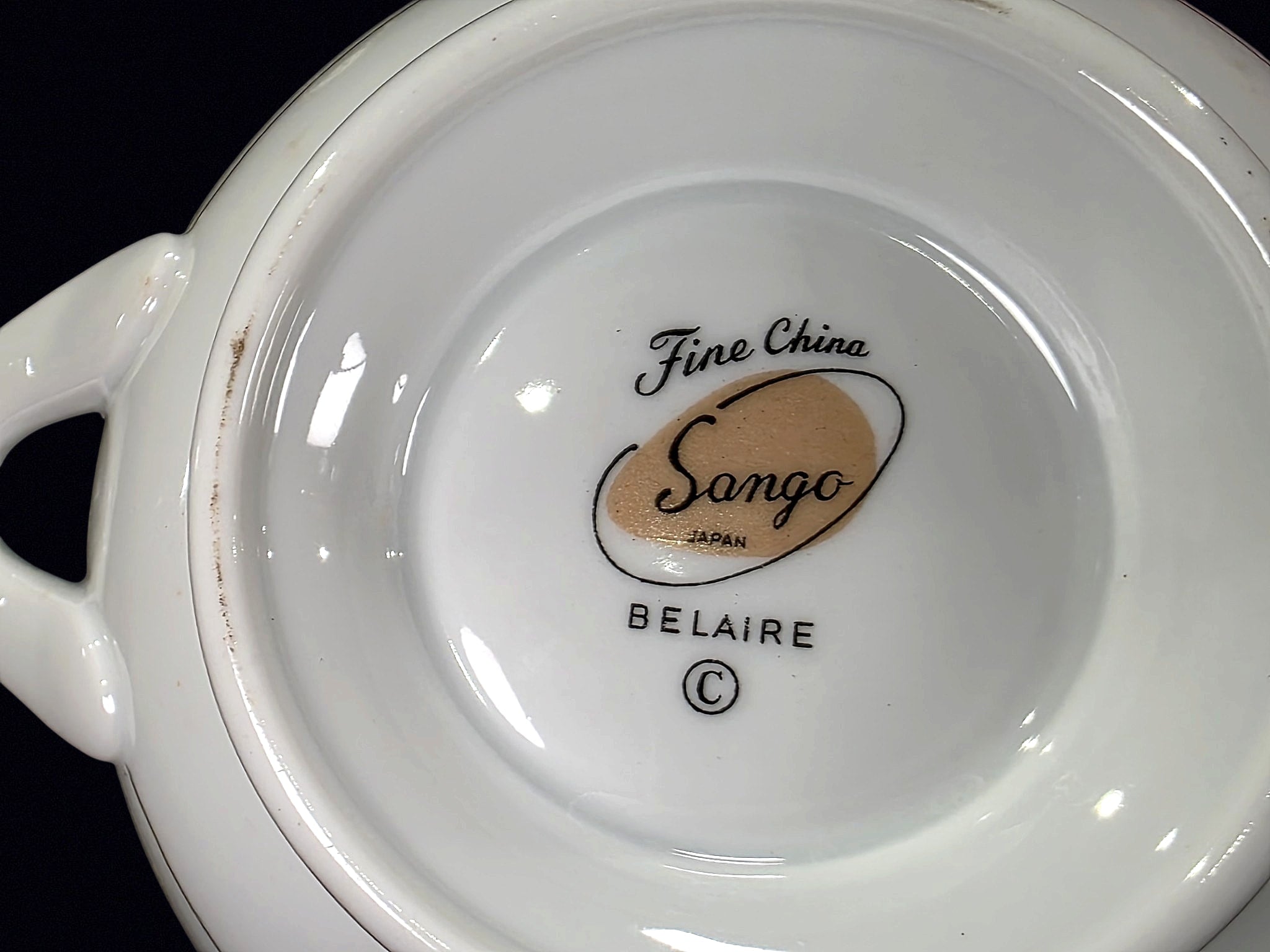 Sango Belaire Porcelain Covered Sugar Bowl