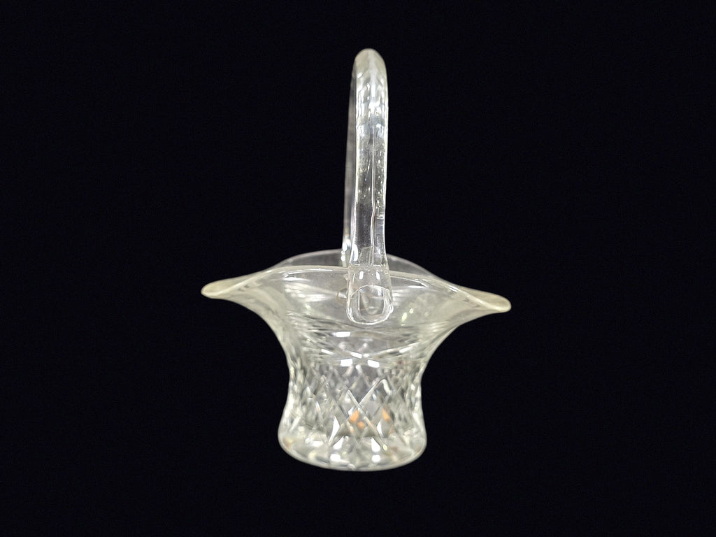 Cut Lead Crystal Bride's Basket Mid-Late 20thC