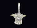 Cut Lead Crystal Bride's Basket Mid-Late 20thC