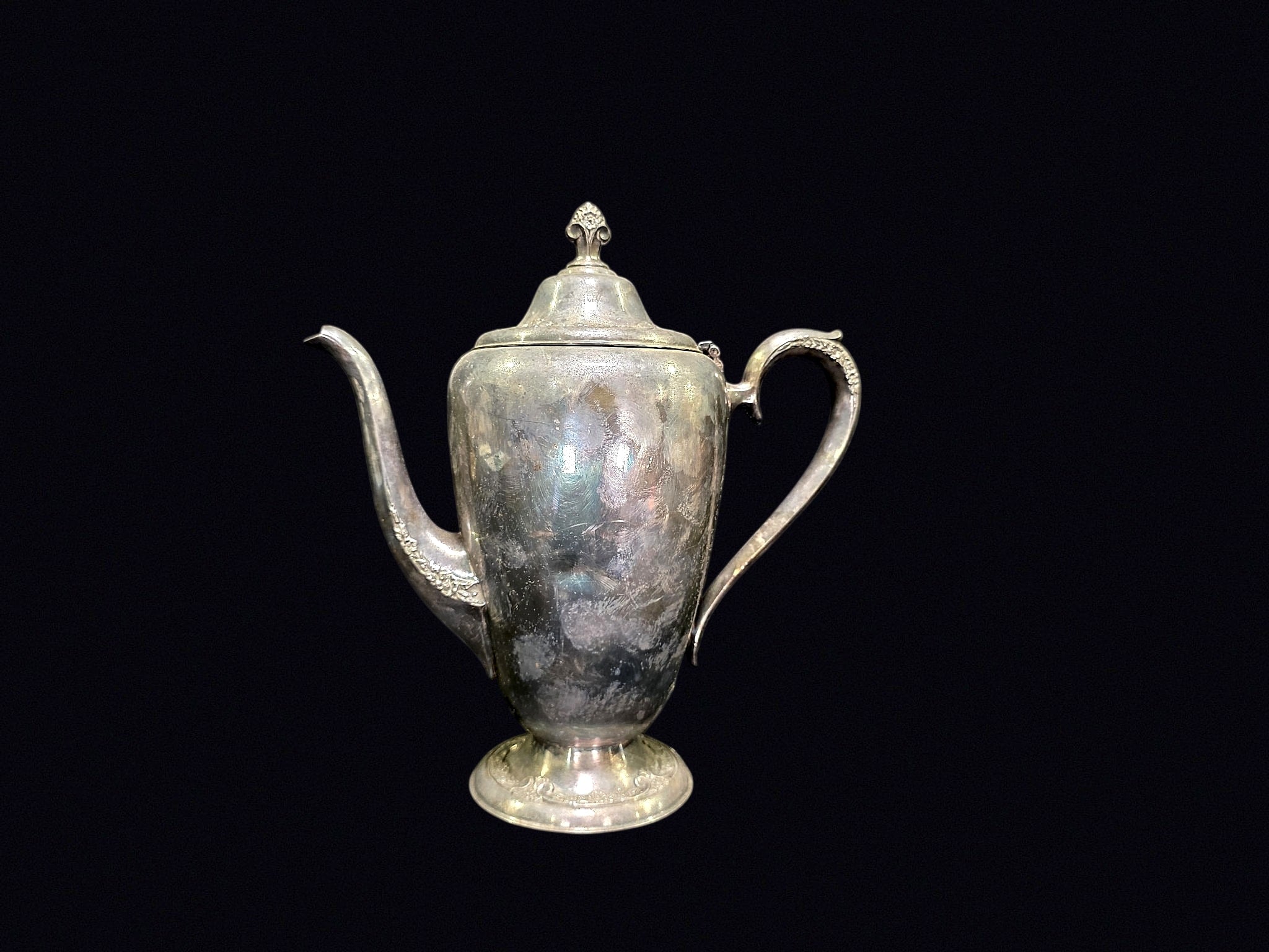 Silver Plate Footed Coffee Pot c1900-1950