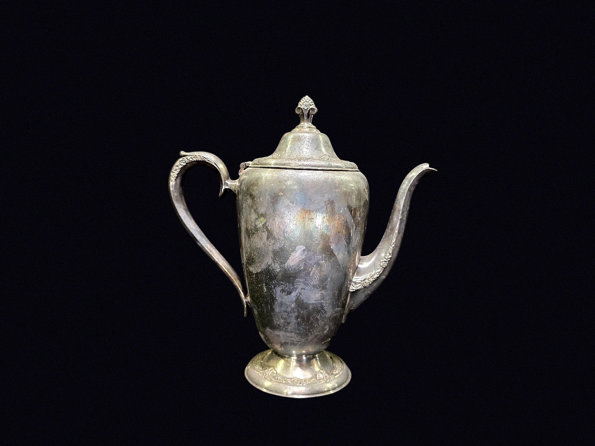 Silver Plate Footed Coffee Pot c1900-1950