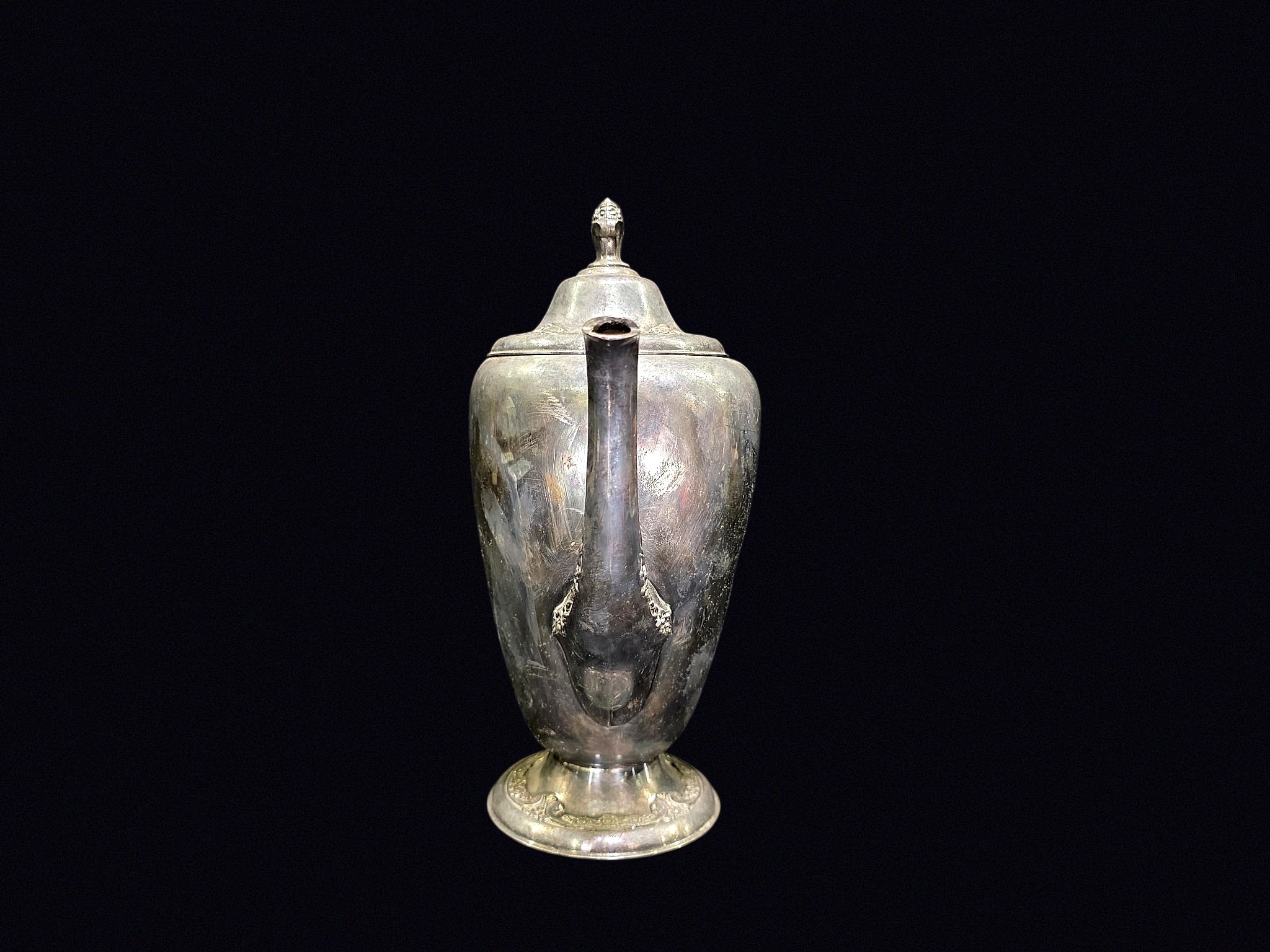 Silver Plate Footed Coffee Pot c1900-1950