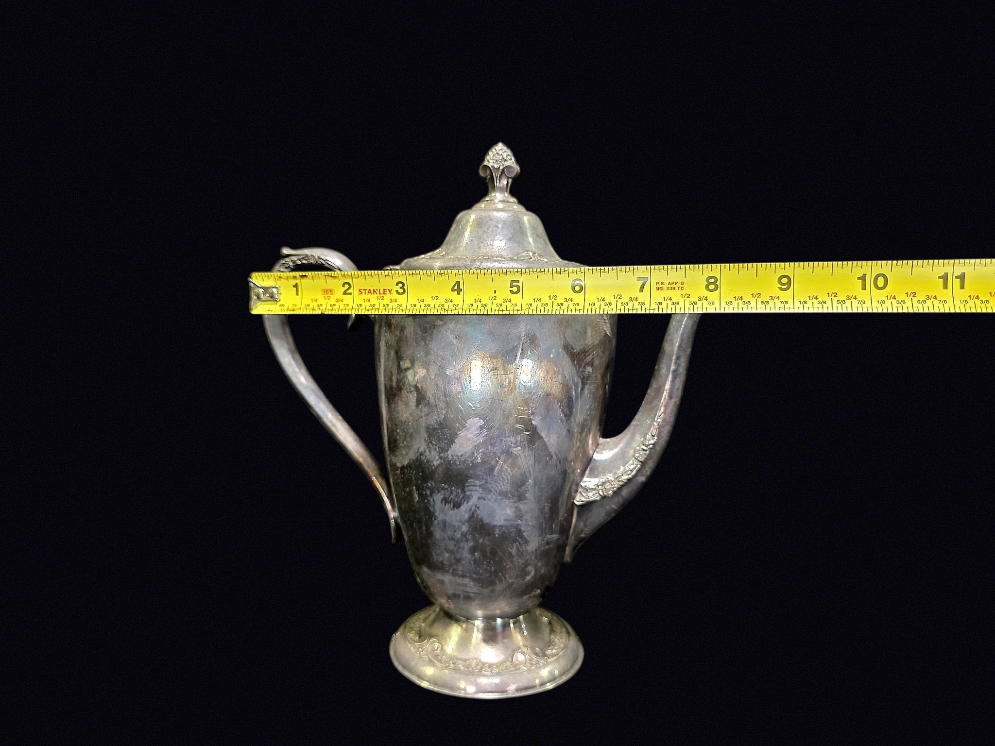 Silver Plate Footed Coffee Pot c1900-1950