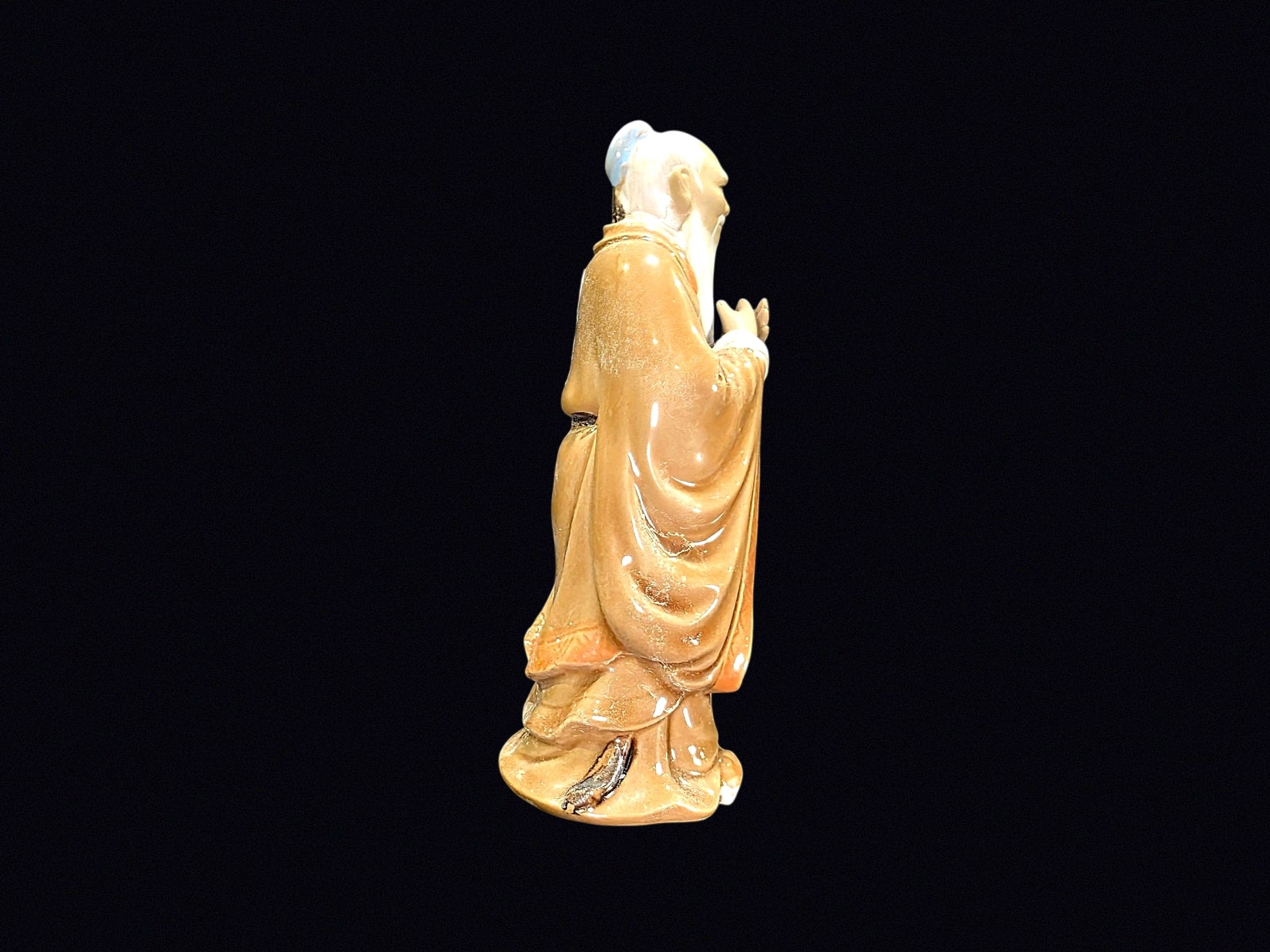 Shou Lao Mudman Figurine Mid-20th C China