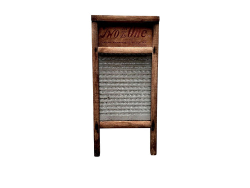 Carolina Washboard Co Two in One Jr Galvanized Zinc